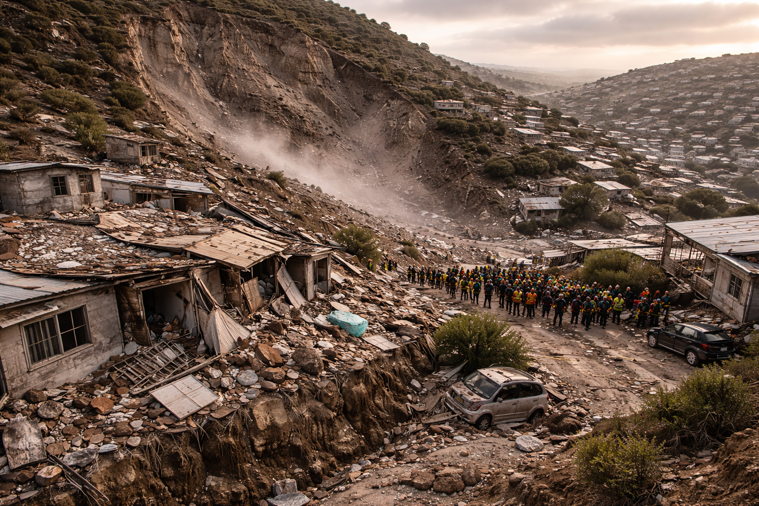 Landslide in Comodoro Rivadavia: Cerro Hermitte collapse leaves hundreds without homes