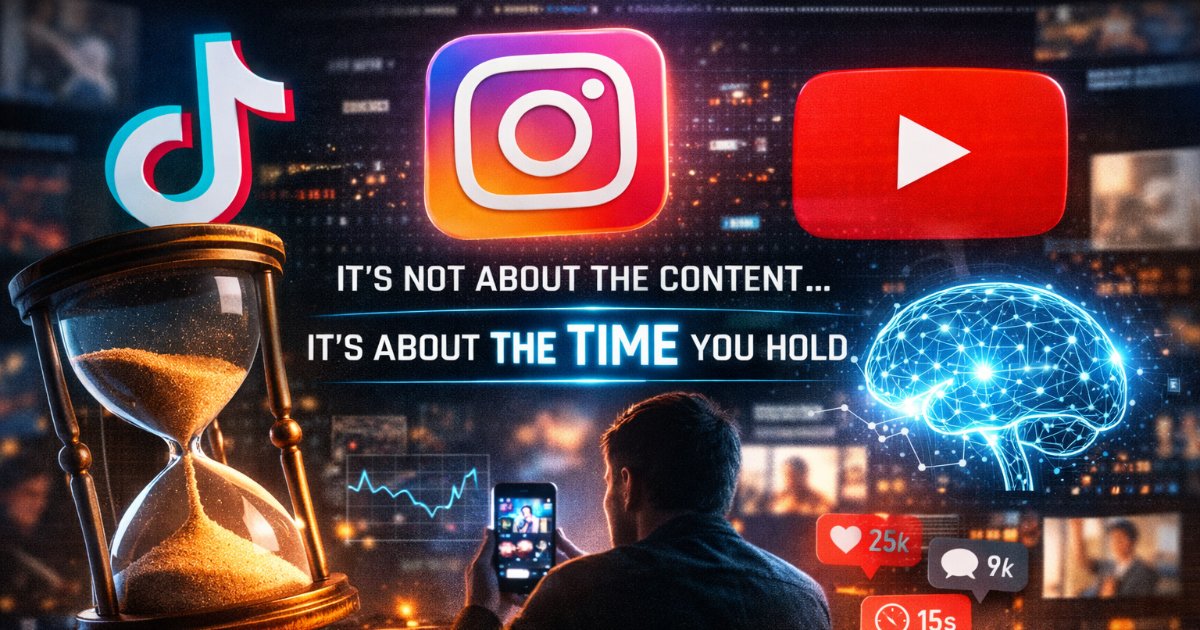 The algorithm no longer rewards the best content, it rewards retention
