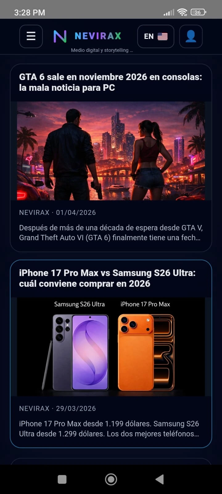 NEVIRAX: Noticias y Videos