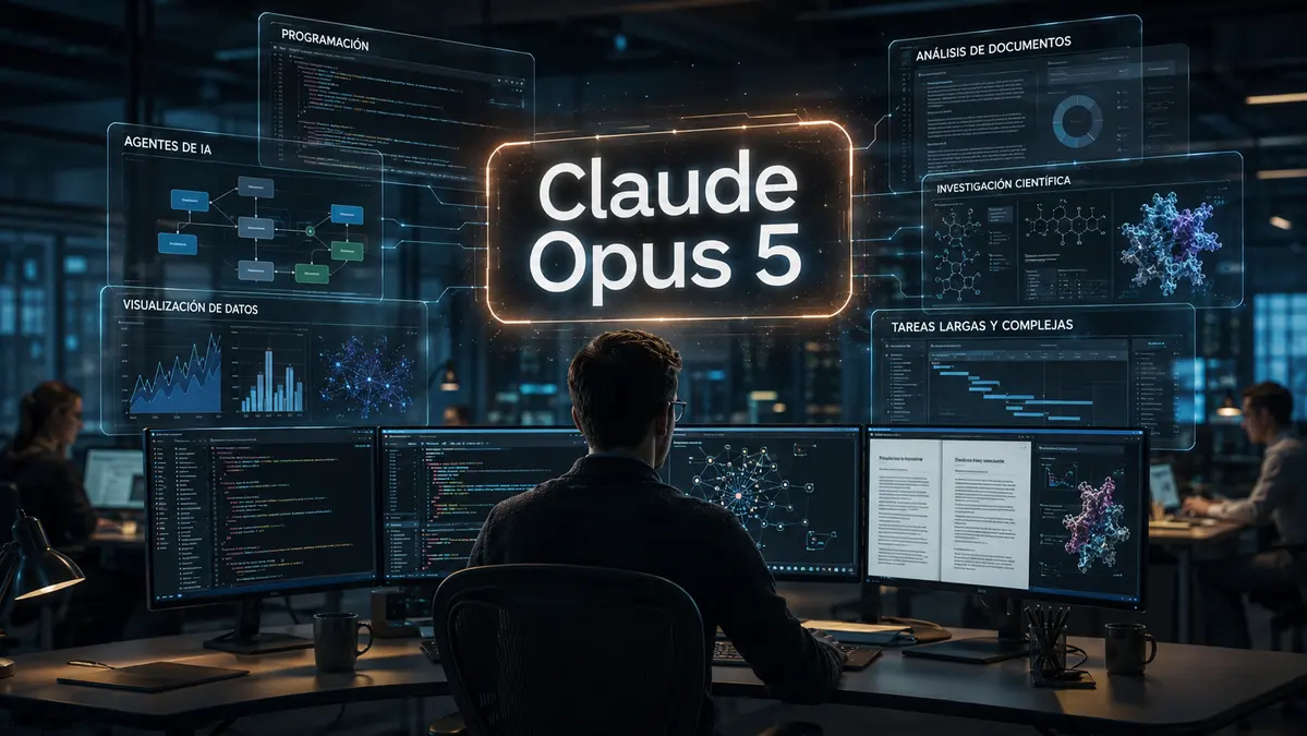 Claude Opus 5 ya está disponible: qué cambia en programación, agentes y tareas largas