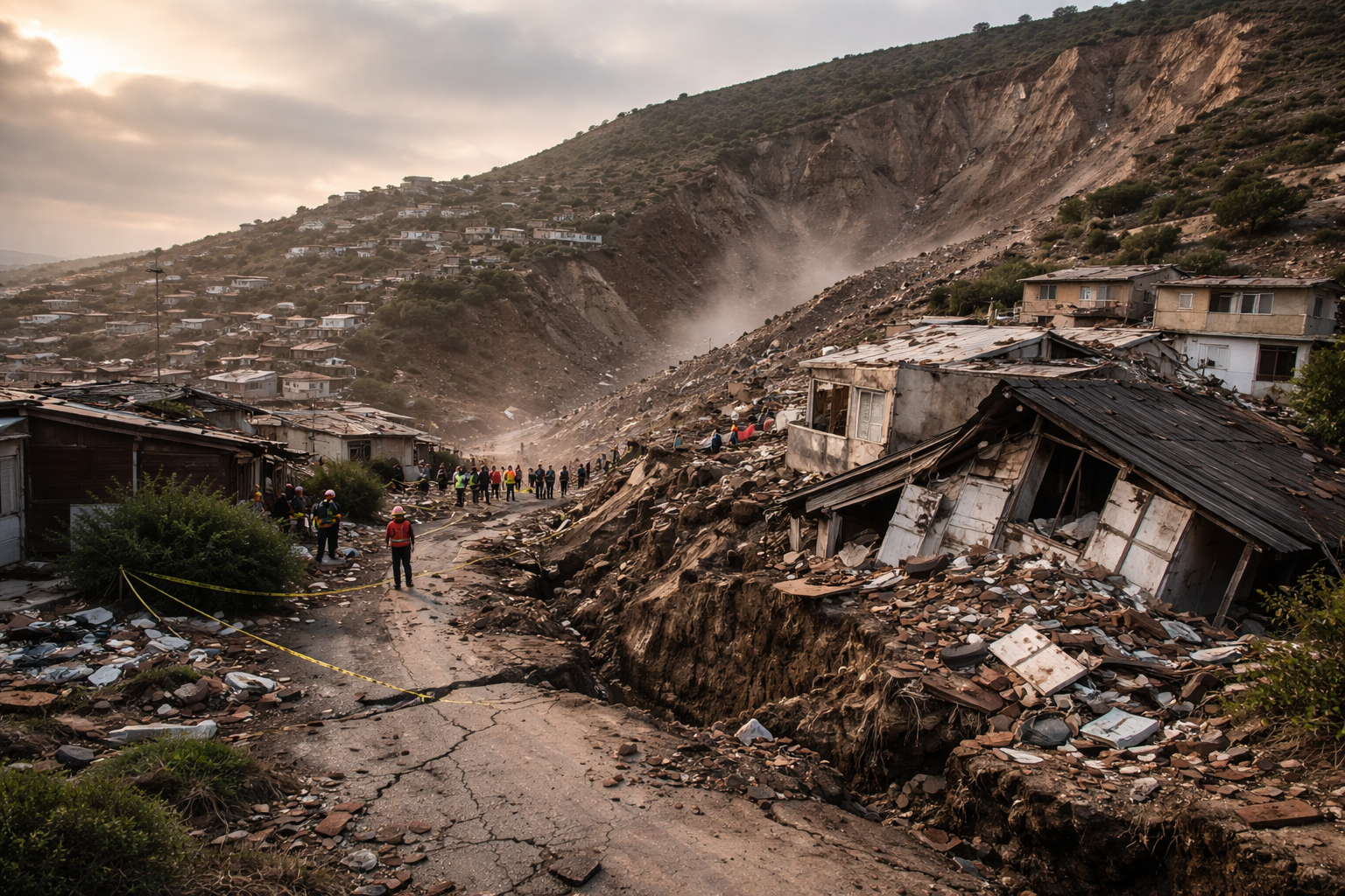 Landslide in Comodoro Rivadavia: Cerro Hermitte collapse leaves hundreds without homes