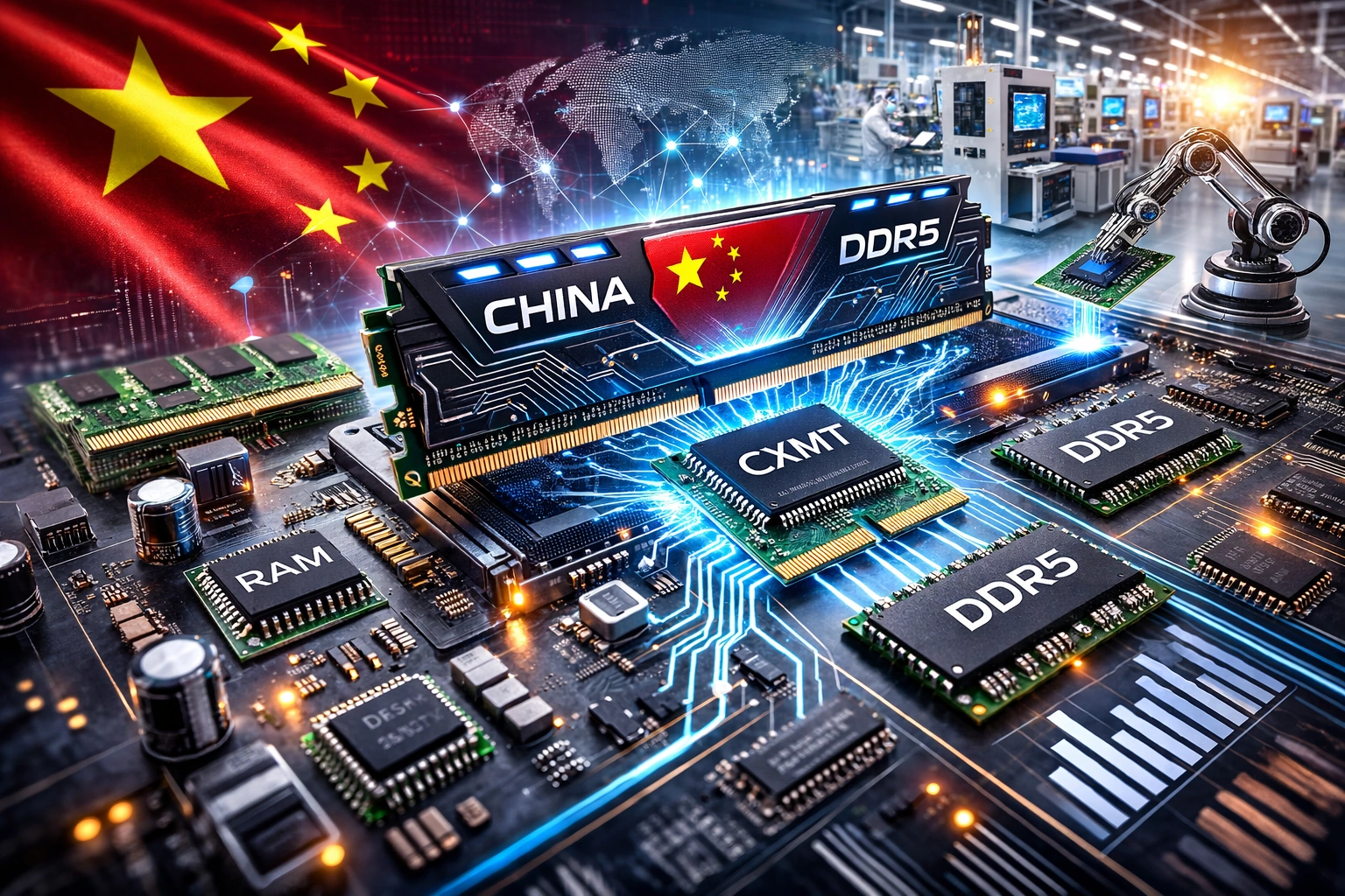 China strengthens its RAM memory industry and challenges global tech leaders