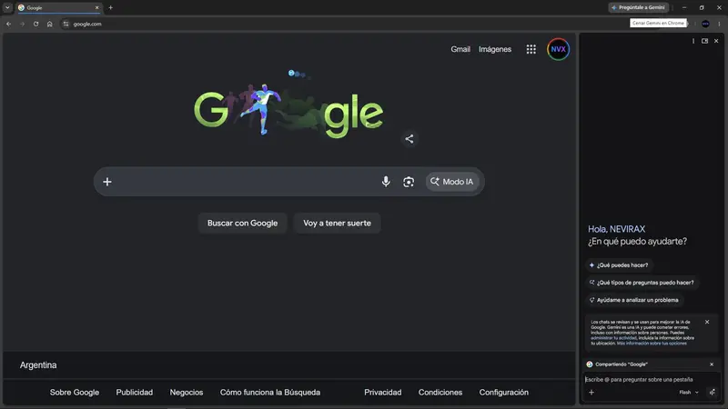 Chrome integra Gemini en el navegador: cómo funciona el botón de IA que aparece arriba a la derecha
